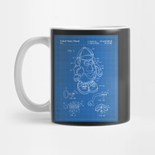 Retro Toys Patent - Kids Toy Childrens Bedroom Art - Blueprint Mug